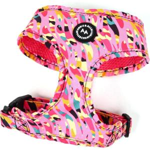 imageAngie and Allie Organic Cotton Dog HarnessNo Pull Pet Harness with Leash DRingAdjustable Soft Padded Dog VestComfortableSustainableBreathable and Stylish for Your Canine CompanionZebra