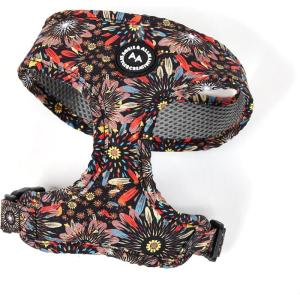 imageAngie and Allie Organic Cotton Dog HarnessNo Pull Pet Harness with Leash DRingAdjustable Soft Padded Dog VestComfortableSustainableBreathable and Stylish for Your Canine CompanionSunflowers