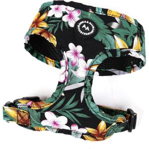 imageAngie and Allie Organic Cotton Dog HarnessNo Pull Pet Harness with Leash DRingAdjustable Soft Padded Dog VestComfortableSustainableBreathable and Stylish for Your Canine CompanionTropical Night