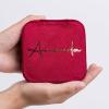 imageAngelinas Palace Personalized Italian Velvet Jewelry Case With Name Necklace Ring Storage Box Monogram Travel Jewelry Organizer Wedding Party Bridesmaid Gift for HerDeep Red