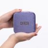 imageAngelinas Palace Personalized Italian Velvet Jewelry Case With Name Necklace Ring Storage Box Monogram Travel Jewelry Organizer Wedding Party Bridesmaid Gift for HerPurple