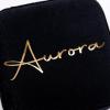 imageAngelinas Palace Personalized Italian Velvet Jewelry Case With Name Necklace Ring Storage Box Monogram Travel Jewelry Organizer Wedding Party Bridesmaid Gift for HerBlack