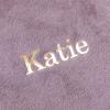 imageAngelinas Palace Personalized Italian Velvet Jewelry Case With Name Necklace Ring Storage Box Monogram Travel Jewelry Organizer Wedding Party Bridesmaid Gift for HerLilac