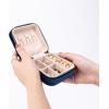 imageAngelinas Palace Personalized Italian Velvet Jewelry Case With Name Necklace Ring Storage Box Monogram Travel Jewelry Organizer Wedding Party Bridesmaid Gift for HerRoyal Blue