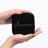 imageAngelinas Palace Personalized Italian Velvet Jewelry Case With Name Necklace Ring Storage Box Monogram Travel Jewelry Organizer Wedding Party Bridesmaid Gift for HerBlack