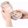 imageAngelinas Palace Personalized Italian Velvet Jewelry Case With Name Necklace Ring Storage Box Monogram Travel Jewelry Organizer Wedding Party Bridesmaid Gift for HerChampagne