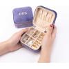 imageAngelinas Palace Personalized Italian Velvet Jewelry Case With Name Necklace Ring Storage Box Monogram Travel Jewelry Organizer Wedding Party Bridesmaid Gift for HerPurple