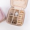 imageAngelinas Palace Personalized Italian Velvet Jewelry Case With Name Necklace Ring Storage Box Monogram Travel Jewelry Organizer Wedding Party Bridesmaid Gift for HerBaby pink