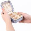 imageAngelinas Palace Personalized Italian Velvet Jewelry Case With Name Necklace Ring Storage Box Monogram Travel Jewelry Organizer Wedding Party Bridesmaid Gift for HerBaby Blue