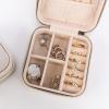 imageAngelinas Palace Personalized Italian Velvet Jewelry Case With Name Necklace Ring Storage Box Monogram Travel Jewelry Organizer Wedding Party Bridesmaid Gift for HerChampagne