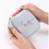 imageAngelinas Palace Personalized Italian Velvet Jewelry Case With Name Necklace Ring Storage Box Monogram Travel Jewelry Organizer Wedding Party Bridesmaid Gift for HerSmoke