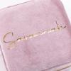 imageAngelinas Palace Personalized Italian Velvet Jewelry Case With Name Necklace Ring Storage Box Monogram Travel Jewelry Organizer Wedding Party Bridesmaid Gift for HerBaby pink
