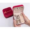 imageAngelinas Palace Personalized Italian Velvet Jewelry Case With Name Necklace Ring Storage Box Monogram Travel Jewelry Organizer Wedding Party Bridesmaid Gift for HerDeep Red