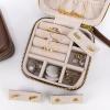 imageAngelinas Palace Personalized Jewelry Case with Name EngravedCustom Leather Travel Jewelry Organizer Box for RingsEarringsNecklacesBirthday Bridesmaid Gift For Women GirlsChocolate