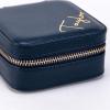 imageAngelinas Palace Personalized Jewelry Case with Name EngravedCustom Leather Travel Jewelry Organizer Box for RingsEarringsNecklacesBirthday Bridesmaid Gift For Women GirlsDark Blue