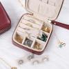 imageAngelinas Palace Personalized Jewelry Case with Name EngravedCustom Leather Travel Jewelry Organizer Box for RingsEarringsNecklacesBirthday Bridesmaid Gift For Women GirlsCherry