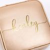 imageAngelinas Palace Personalized Jewelry Case with Name EngravedCustom Leather Travel Jewelry Organizer Box for RingsEarringsNecklacesBirthday Bridesmaid Gift For Women GirlsTan