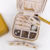 imageAngelinas Palace Personalized Jewelry Case with Name EngravedCustom Leather Travel Jewelry Organizer Box for RingsEarringsNecklacesBirthday Bridesmaid Gift For Women GirlsMustard