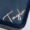 imageAngelinas Palace Personalized Jewelry Case with Name EngravedCustom Leather Travel Jewelry Organizer Box for RingsEarringsNecklacesBirthday Bridesmaid Gift For Women GirlsDark Blue
