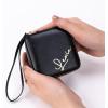 imageAngelinas Palace Personalized Jewelry Case with Name EngravedCustom Leather Travel Jewelry Organizer Box for RingsEarringsNecklacesBirthday Bridesmaid Gift For Women GirlsBlack