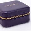 imageAngelinas Palace Personalized Jewelry Case with Name EngravedCustom Leather Travel Jewelry Organizer Box for RingsEarringsNecklacesBirthday Bridesmaid Gift For Women GirlsEggplant