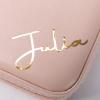 imageAngelinas Palace Personalized Jewelry Case with Name EngravedCustom Leather Travel Jewelry Organizer Box for RingsEarringsNecklacesBirthday Bridesmaid Gift For Women GirlsPeach