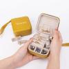 imageAngelinas Palace Personalized Jewelry Case with Name EngravedCustom Leather Travel Jewelry Organizer Box for RingsEarringsNecklacesBirthday Bridesmaid Gift For Women GirlsMustard