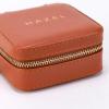 imageAngelinas Palace Personalized Jewelry Case with Name EngravedCustom Leather Travel Jewelry Organizer Box for RingsEarringsNecklacesBirthday Bridesmaid Gift For Women GirlsSaddle