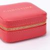 imageAngelinas Palace Personalized Jewelry Case with Name EngravedCustom Leather Travel Jewelry Organizer Box for RingsEarringsNecklacesBirthday Bridesmaid Gift For Women GirlsCoral