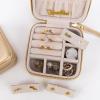 imageAngelinas Palace Personalized Jewelry Case with Name EngravedCustom Leather Travel Jewelry Organizer Box for RingsEarringsNecklacesBirthday Bridesmaid Gift For Women GirlsGold