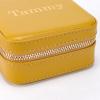 imageAngelinas Palace Personalized Jewelry Case with Name EngravedCustom Leather Travel Jewelry Organizer Box for RingsEarringsNecklacesBirthday Bridesmaid Gift For Women GirlsMustard