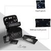imageAngelinas Palace Jewelry Organizer Boxes for Women GirlsEiger Small Travel Jewelry Case Storage Bag with Detachable Necklace Earring Bracelet Ring PouchesBohemian BlissDiamond Black