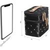 imageAngelinas Palace Jewelry Organizer Boxes for Women GirlsEiger Small Travel Jewelry Case Storage Bag with Detachable Necklace Earring Bracelet Ring PouchesBohemian BlissDiamond Black