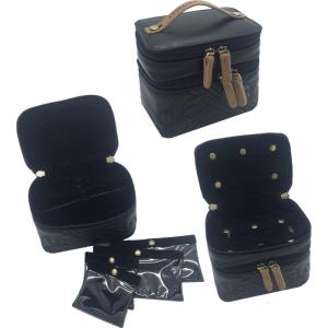 imageAngelinas Palace Jewelry Organizer Boxes for Women GirlsEiger Small Travel Jewelry Case Storage Bag with Detachable Necklace Earring Bracelet Ring PouchesBohemian BlissMemory Black
