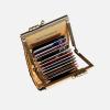 imageAngelinas Palace Carpet Wallet Vintage Kiss Lock ID PouchClasp Card HolderBouquets Black