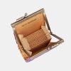 imageAngelinas Palace Carpet Wallet Vintage Kiss Lock ID PouchClasp Card HolderBurnout Velvet Purple