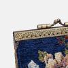 imageAngelinas Palace Carpet Wallet Vintage Kiss Lock ID PouchClasp Card HolderFloral Blue