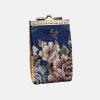 imageAngelinas Palace Carpet Wallet Vintage Kiss Lock ID PouchClasp Card HolderFloral Blue