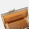 imageAngelinas Palace Carpet Wallet Vintage Kiss Lock ID PouchClasp Card HolderFloral Coffee