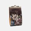 imageAngelinas Palace Carpet Wallet Vintage Kiss Lock ID PouchClasp Card HolderFloral Coffee