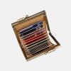 imageAngelinas Palace Carpet Wallet Vintage Kiss Lock ID PouchClasp Card HolderFloral Cream