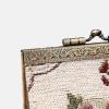 imageAngelinas Palace Carpet Wallet Vintage Kiss Lock ID PouchClasp Card HolderFloral Cream