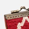 imageAngelinas Palace Carpet Wallet Vintage Kiss Lock ID PouchClasp Card HolderQuartz Red