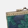 imageAngelinas Palace Carpet Wallet Vintage Kiss Lock ID PouchClasp Card HolderQueen Hunter Green