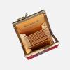 imageAngelinas Palace Carpet Wallet Vintage Kiss Lock ID PouchClasp Card HolderRose Trail Red