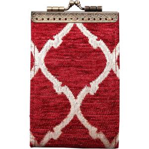 imageAngelinas Palace Carpet Wallet Vintage Kiss Lock ID PouchClasp Card HolderQuartz Red