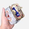 imageCarpet Bag Double Kiss Clasp Coin Purse PouchVintage Change Wallet Card HolderAHS the Devils Mouth
