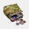 imageCarpet Bag Double Kiss Clasp Coin Purse PouchVintage Change Wallet Card HolderBurnout Velvet Fern Green