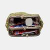 imageCarpet Bag Double Kiss Clasp Coin Purse PouchVintage Change Wallet Card HolderBurnout Velvet Fern Green