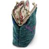 imageCarpet Bag Double Kiss Clasp Coin Purse PouchVintage Change Wallet Card HolderPDX Portland Airport